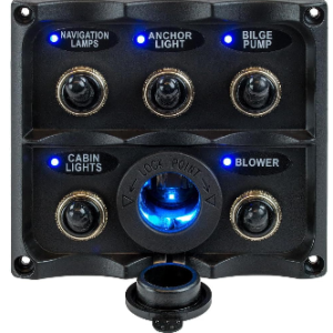PANEL 5 INTERRUPTORES Y 1 SOCKET ENCENDEDOR