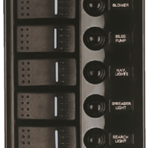 PANEL CON 5 INTERRUPTORES VERITCAL